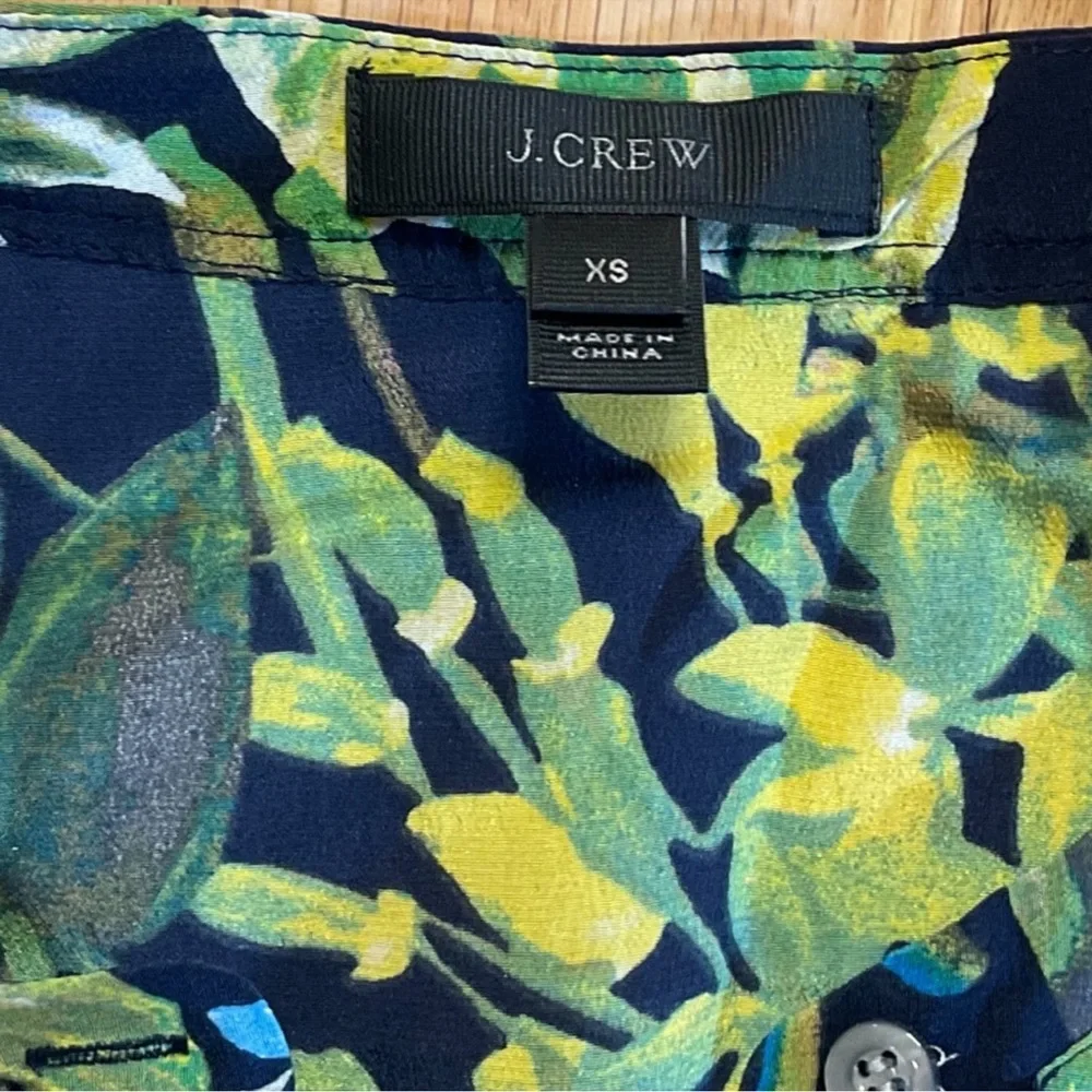 J. Crew Watercolor Floral Silk Dress